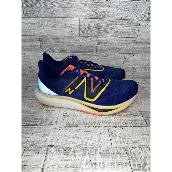 New Balance FuelCell Rebel V3 MFCXMN3 Blue Orange Running Shoes‎ Men Size 9.5D main image 5